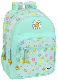 Mochila Escolar Smiley Summer Fun Turquesa (32 X 42 X 15 cm)