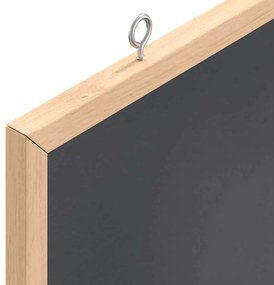 Quadro negro com estrutura em madeira de pinho maciço 60x55 cm