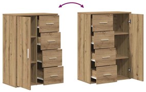 Sideboard vidaXL Artisan Carvalho 60x31x84 cm Madeira de engenharia