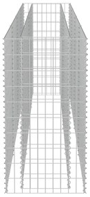 Canteiro elevado/cesto gabião 360x50x100 cm aço galvanizado