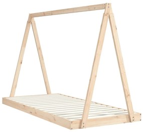 Estrutura de cama infantil 90x200 cm pinho maciço