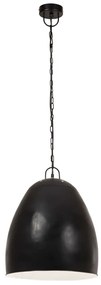Candeeiro suspenso industrial redondo 25 W 42 cm E27 preto