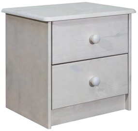 Mesa de cabeceira 43x34x40 cm madeira de pinho maciça