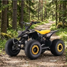 Moto 4 Crianças + 8 anos 125cc - Beneo Predator Até 55 Km/h com limitador  amarelo