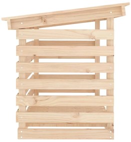 Suporte para lenha 108x73x79 cm madeira de pinho maciça