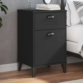 Mesa de cabeceira VIKEN derivados de madeira preto