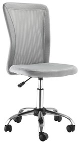 Vinsetto Cadeira de Escritório de Malha Giratória sem Apoio para os Braços com Altura Ajustável Carga 43x58x90-100 cm Cinza