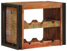 vidaXL Escorredor de Vinho 100 x 45 x 33 cm Madeira Recuperada Maciça