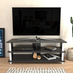 Móvel TV Pueblo – Branco e Antracite – 120 cm x 44,6 cm x 47,4 cm