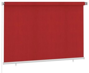 312895 vidaXL Estore de rolo para exterior 220x140 cm vermelho