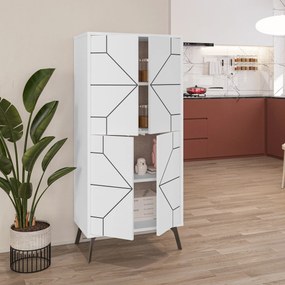 Armário Multiusos Dune – Branco – 62,6 cm x 136 cm x 35,6 cm