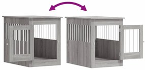 Móvel casota para cão 55x80x68 derivados madeira cinza sonoma