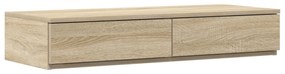 Estrutura de Cama de Armazenamento Carvalho Sonoma 75x190 cm