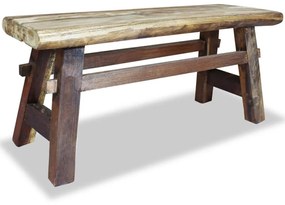 244497 vidaXL Banco em madeira reciclada maciça 100x28x43 cm