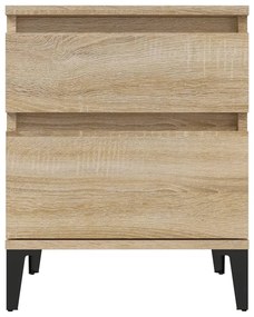 Mesas de cabeceira 2 pcs 40x35x50 cm carvalho sonoma