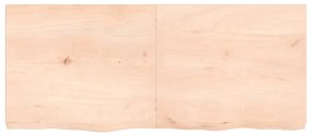 Prateleira de parede 140x60x(2-6)cm carvalho maciço não tratado