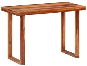 Mesa de jantar 110x50x76 cm madeira de acácia maciça