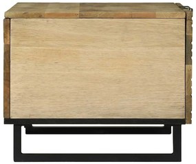 Mesa de Centro - 80 x 50 x 40 cm, Madeira de Mangueira Maciça