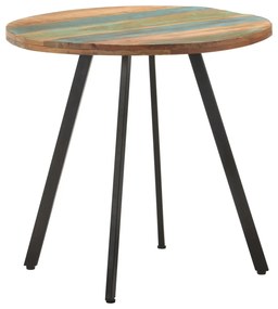 vidaXL Mesa de jantar 80 cm madeira recuperada maciça