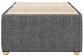 Estrutura de cama sem colchão 90x200 cm tecido cinzento-escuro
