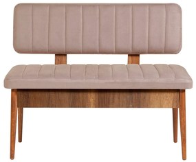 Conjunto de Mesa de Jantar Extensível e Cadeiras Vina – Nogueira e Ped