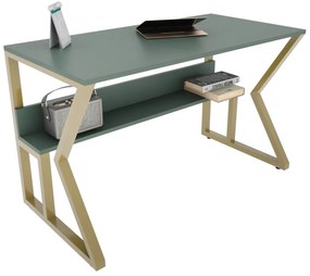 Secretária Wake – Verde Dourado – 120x72,8x60 cm