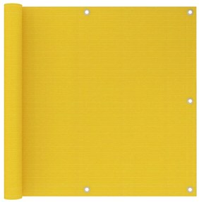 Tela de varanda 90x500 cm PEAD amarelo