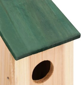 Casas para pássaros 8 pcs madeira 12x12x22 cm