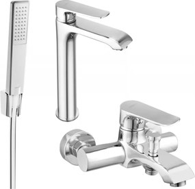 Mexen Pecos R72 conjunto de banho, cromado - 72713R72-00