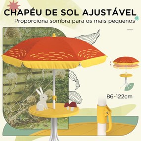 Conjunto Infantil de Mesa e Cadeiras de Exterior Conjunto de 2 Cadeira