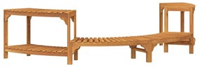 Surround para Hidromassagem Semicircular 252x111.5x55.5 cm Madeira Mac