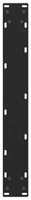 Pés para mesa de bar pretos 2 peças 60x(110-111) cm aço