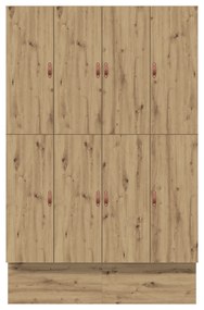 Cama de Armazenamento Carvalho Artisan 160x200 cm