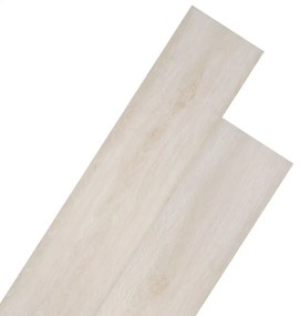 Tábuas de soalho PVC 5,26 m² 2 mm carvalho branco clássico