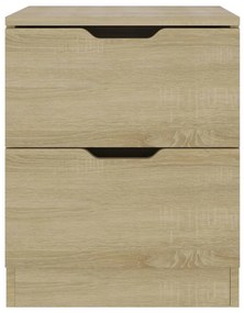 Mesa de cabeceira 40x40x50 cm contraplacado cor carvalho sonoma