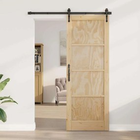vidaXL Porta Interna "ORKDAL" 78x211x4 cm de Madeira Sólida de Pinheiro