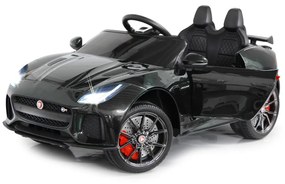 Carro elétrico infantil Bateria 12V Jaguar F-Type SVR Controlo remoto 2,4GHz Preto