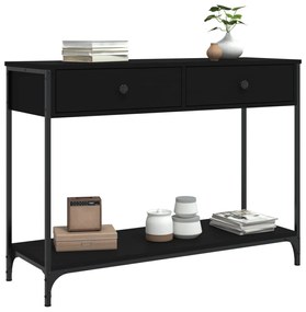 Mesa consola 100x34,5x75 cm derivados de madeira preto