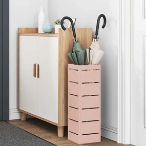 Suporte para Guarda-chuva Rosa Metal Inserções Decorativas