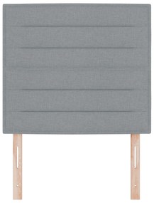 Cabeceira Design Linhas Cinza Claro 90 cm Tecido