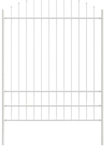 Cerca de Jardim com Topo em Arco Branco - 1,7x2 m - Aço