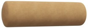 2 pcs conjunto de sofás com almofadões e rolos veludo castanho