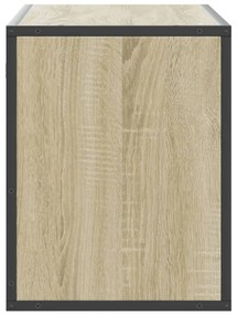 Móvel p/ TV 100x31x39,5 cm deriv. madeira/metal carvalho sonoma
