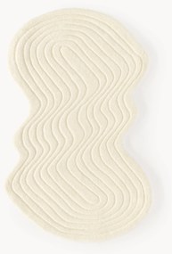 Tapete de lã artesanal com forma orgânica Aliza