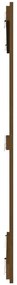 Cabeceira de parede 108x3x110 cm pinho maciço castanho-mel