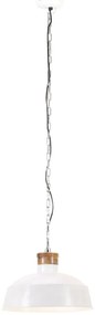 Candeeiro suspenso industrial 42 cm E27 branco