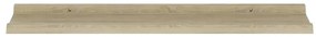 Prateleiras de parede 2 pcs 80x9x3 cm carvalho sonoma