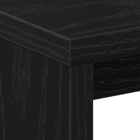 Criados-mudos 2 unid Carvalho Preto 40x30x40 cm MDF