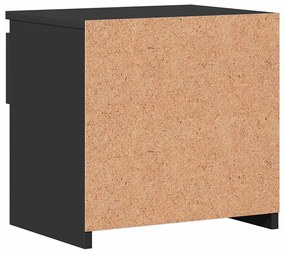 Mesas de cabeceira 2 pcs 40x30x39 cm contraplacado preto