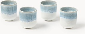 Chávenas de café expresso artesanais com esmalte reativo Danza, conjunto de 4
